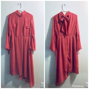 ASOS Red & White Polka Dot Dress